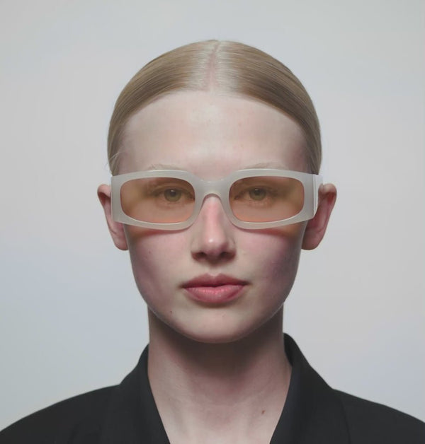 Alex / Cream Bone & Orange Lens - Shade Files